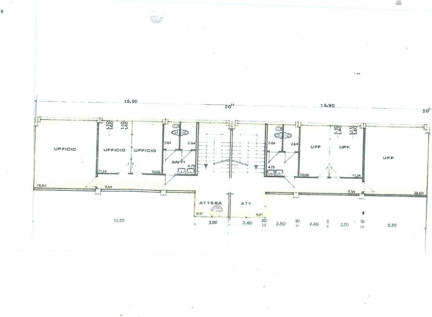 Planimetria - Ufficio Via Larga 37, Bologna (zona San Vitale) - foto 1