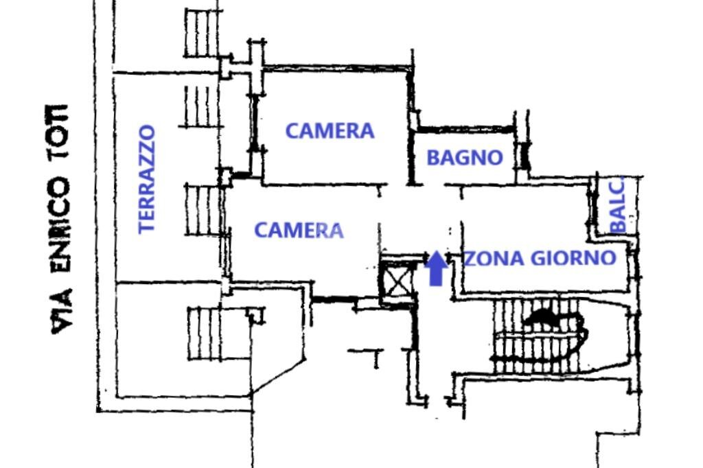 Appartamento Via Enrico Toti, Nichelino - planimetria 1