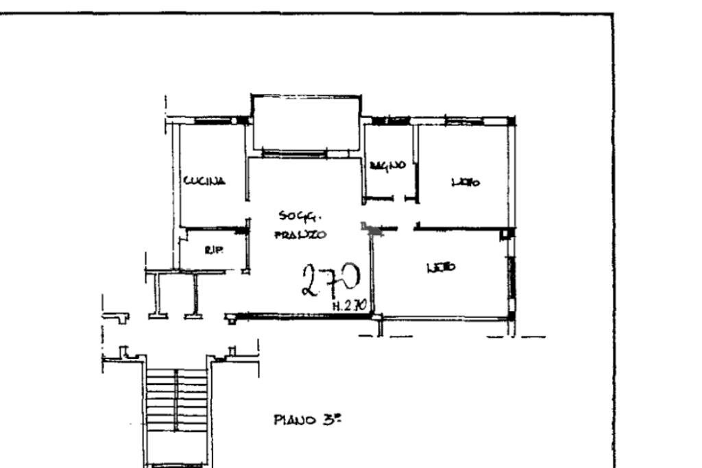 Trilocale Via matteotti, Marzabotto - planimetria 1