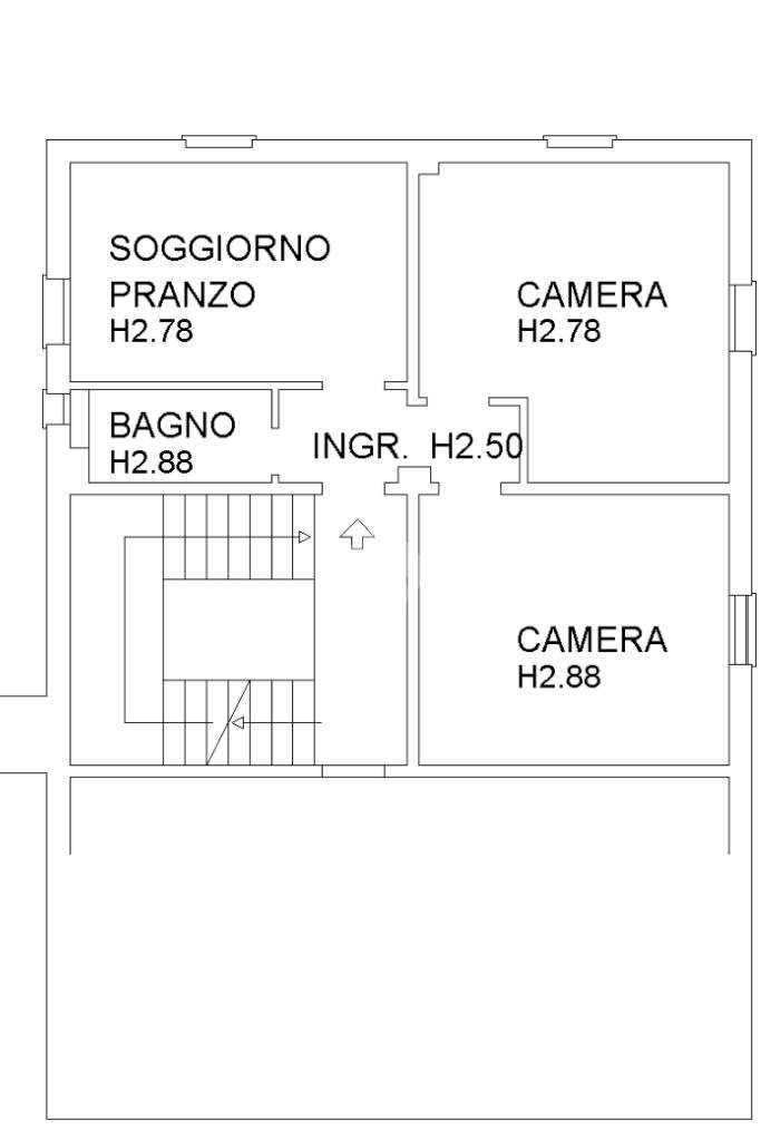 Three-room apartment Via Papa Giovanni, Calderara di Reno - floor plans 1