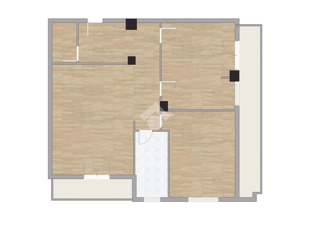 Trilocale Via Luigi Rizzo, Genova (zona Pegli) - planimetria 1