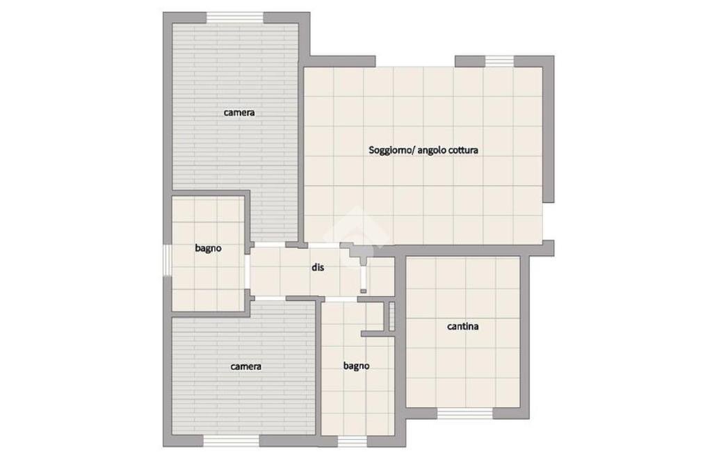 Three-room apartment Via della Fornace, Molinella - floor plans 1