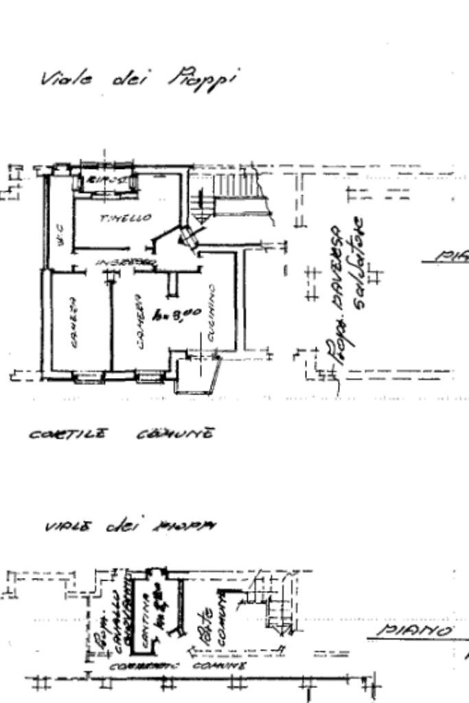 Trilocale Via dei pioppi, Torino (zona Falchera) - planimetria 1