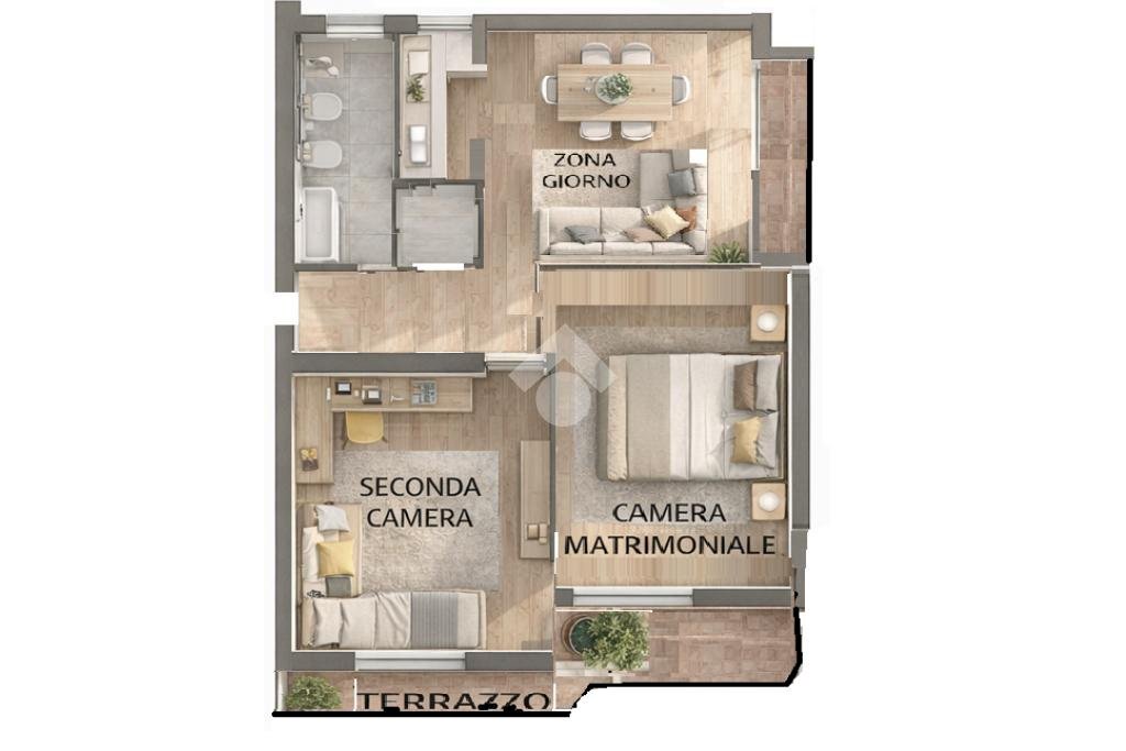 Trilocale Strada bussolino, Gassino Torinese - planimetria 1