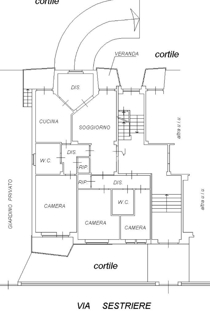 Appartamento Via sestriere, Collegno - planimetria 1