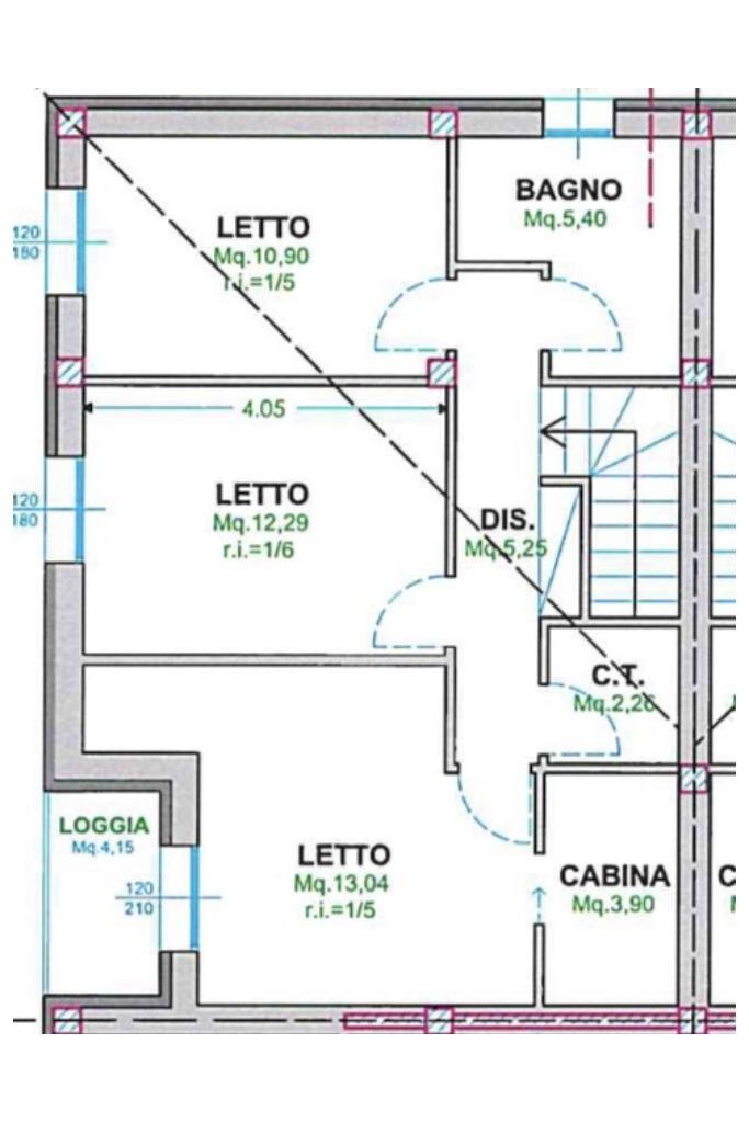 Terraced Villa Via E. Curiel, Reggio nell'Emilia - floor plans 1