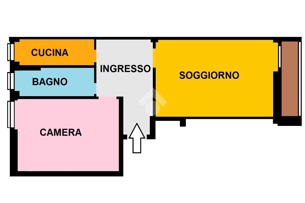 Appartamento Via rembrandt, Milano (zona San Siro) - planimetria 1