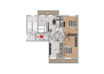 Pianta 2D - Four-room apartment Corso Del Popolo
 
114, Venezia - photo 25