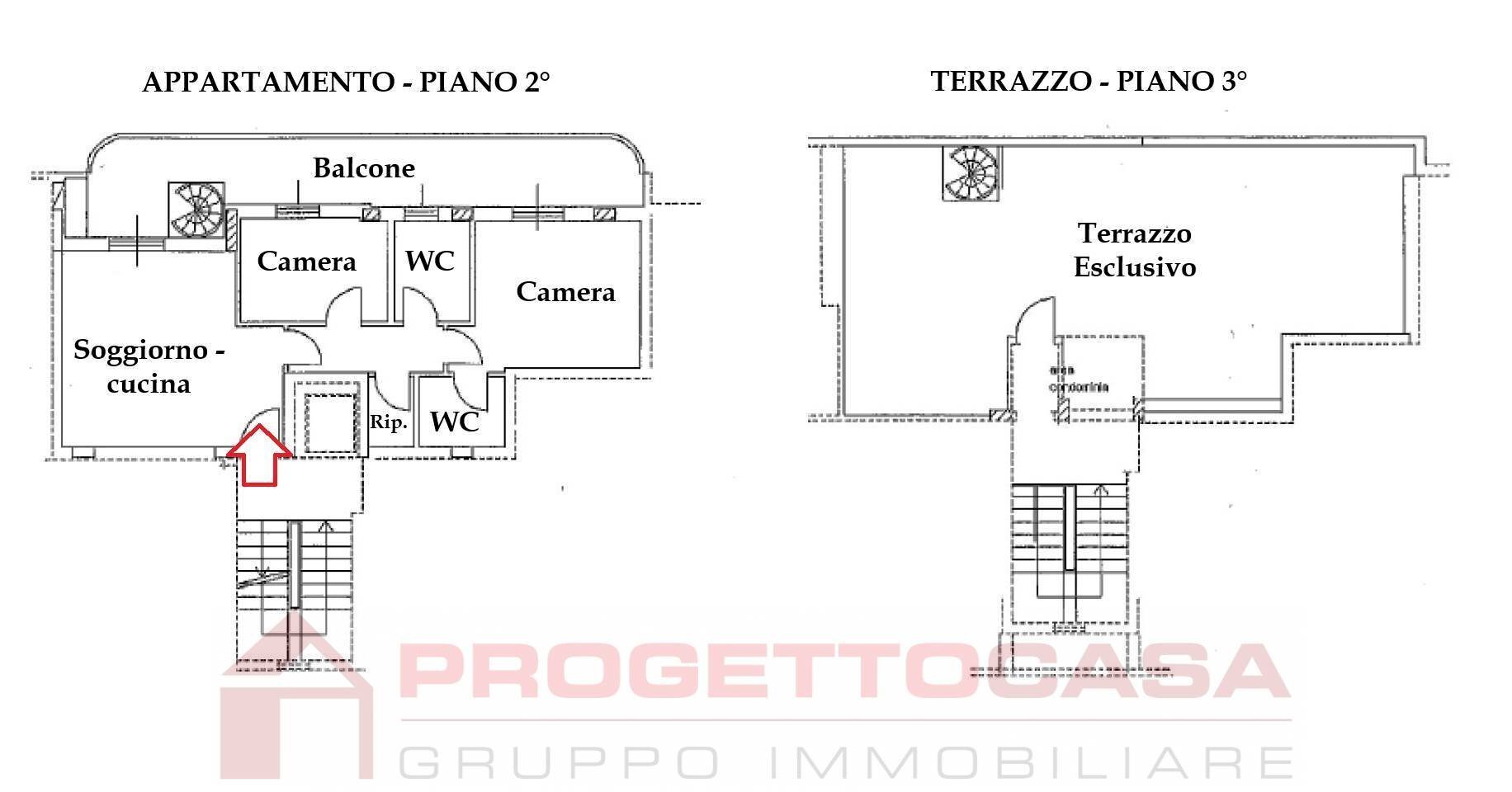 Foto 29 - Three-room apartment OTTANTACINQUESIMA STRADA
 
22, Monteprandone - floor plans 1