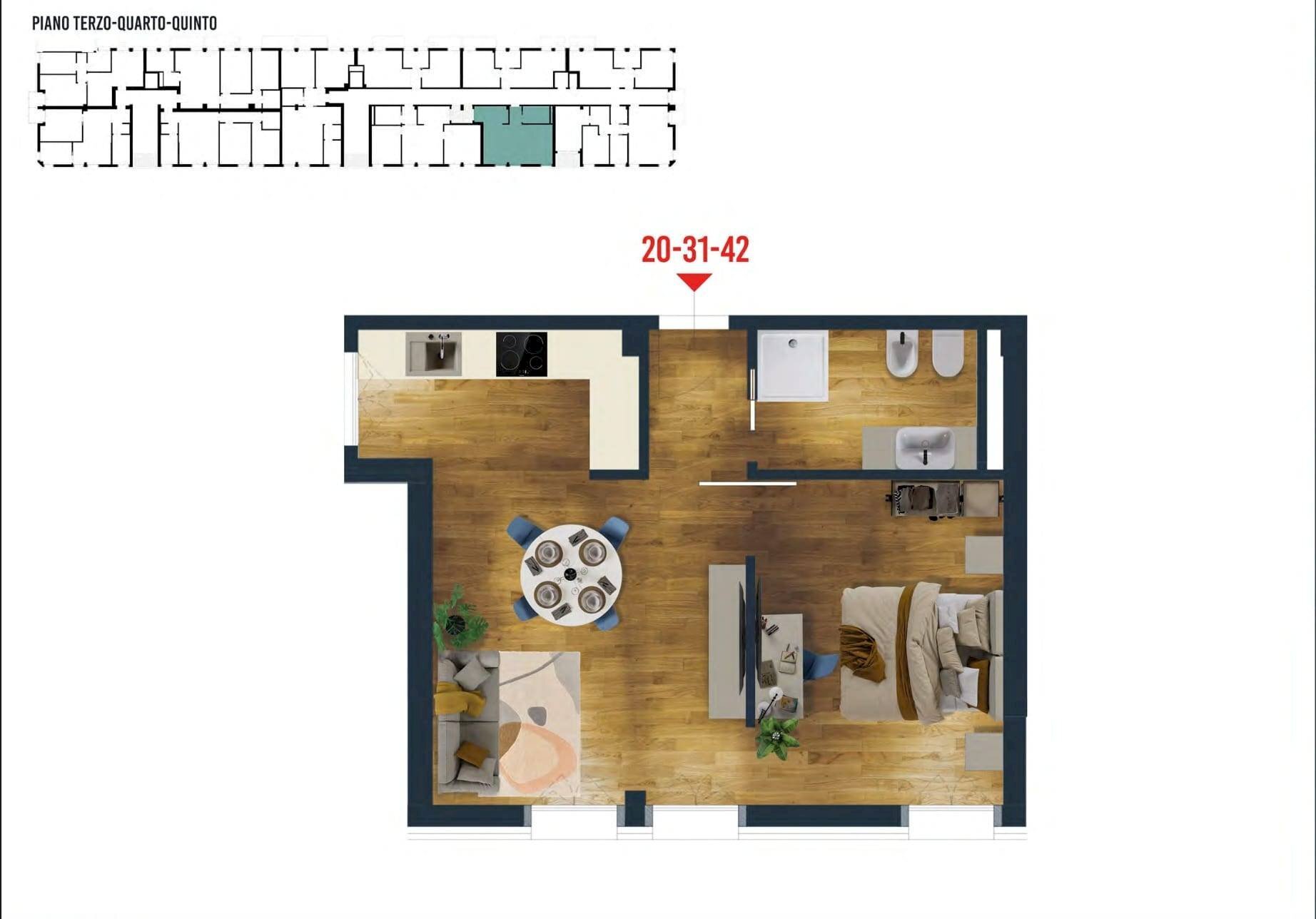 Planimetria - Bilocale Piazza Brescia
 
15-17, Jesolo - planimetria 1