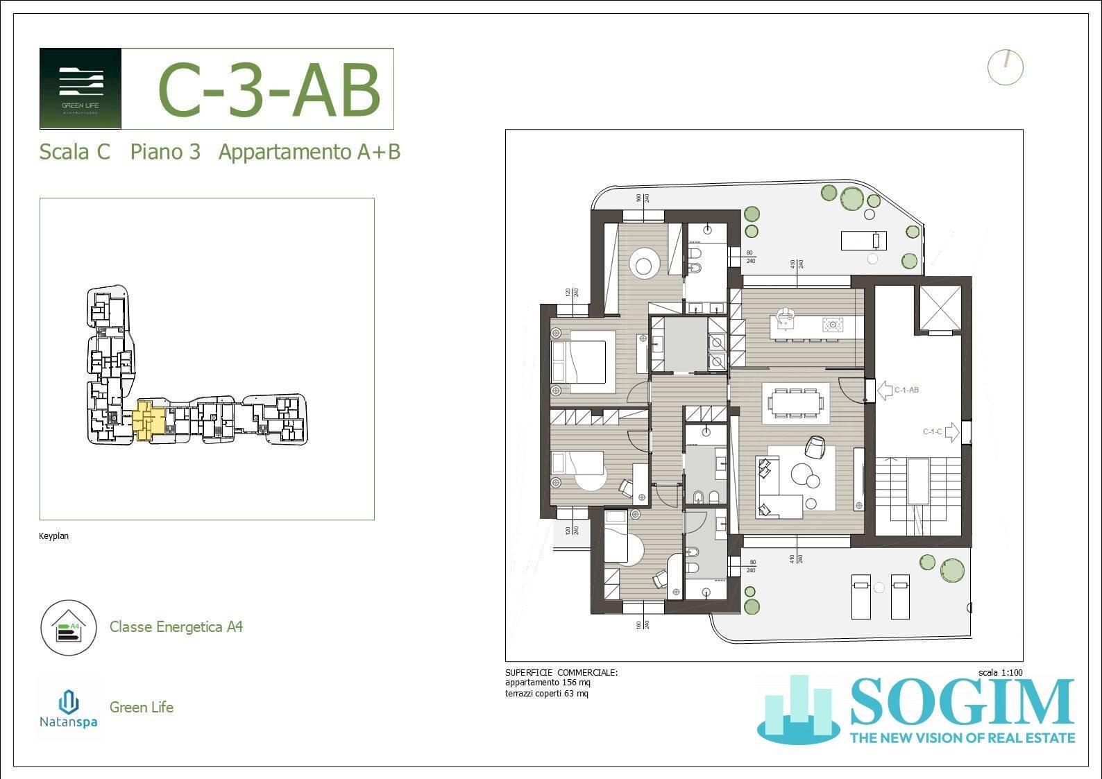 Foto 10 - Quadrilocale via Tazzoli
 
15, Monza - planimetria 1