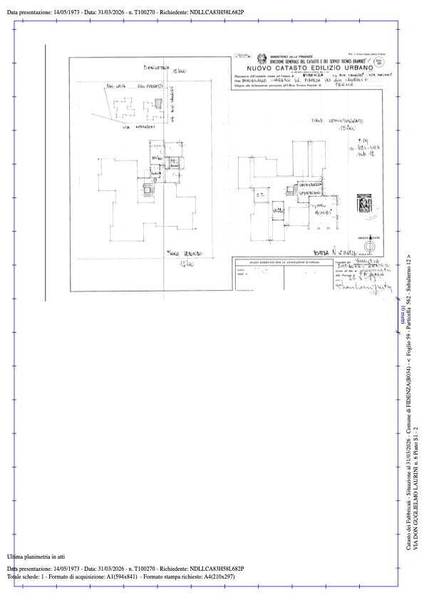 Foto 25 - Quadrilocale Via D. Laurini
 
6, Fidenza - planimetria 1