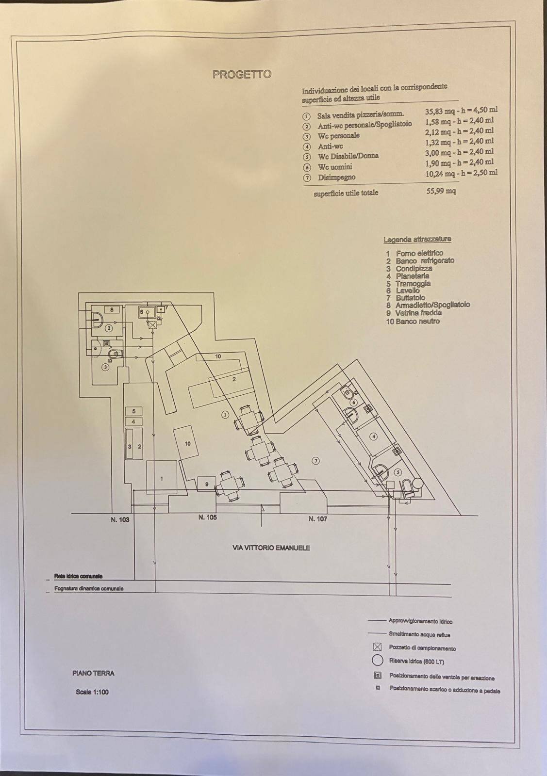 Foto 15 - Commercial Activity Via Vittorio Emanuele, Palermo - floor plans 1