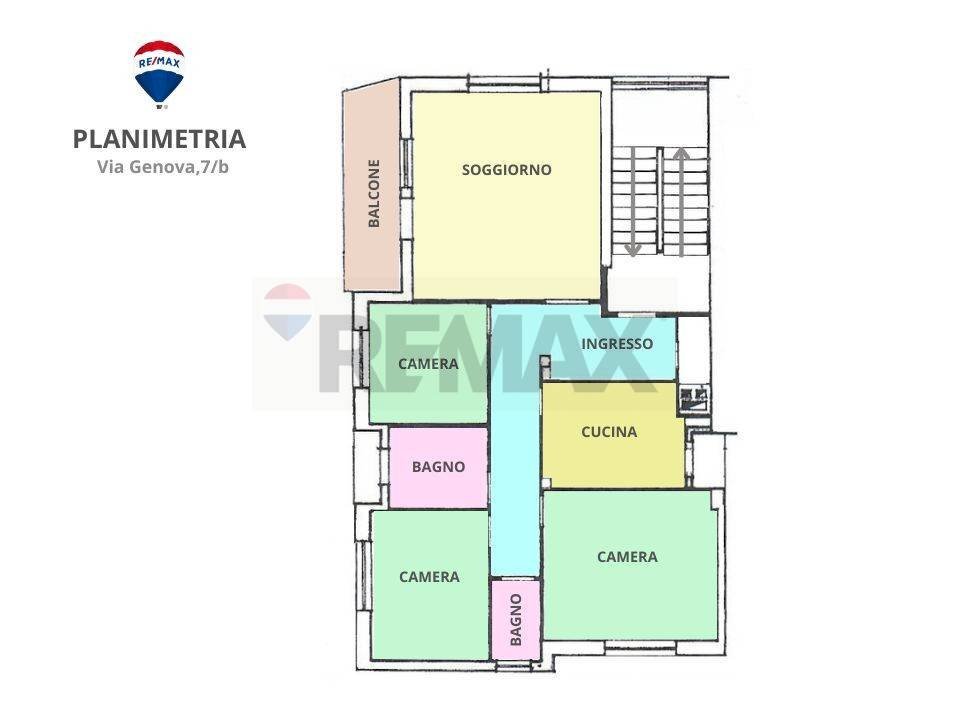 Pianta 2D - Appartamento Sabaudia - planimetria 1
