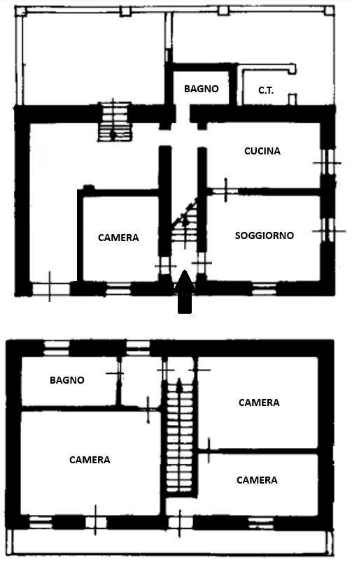Rustico strada Manta, 2, Lagnasco - planimetria 1
