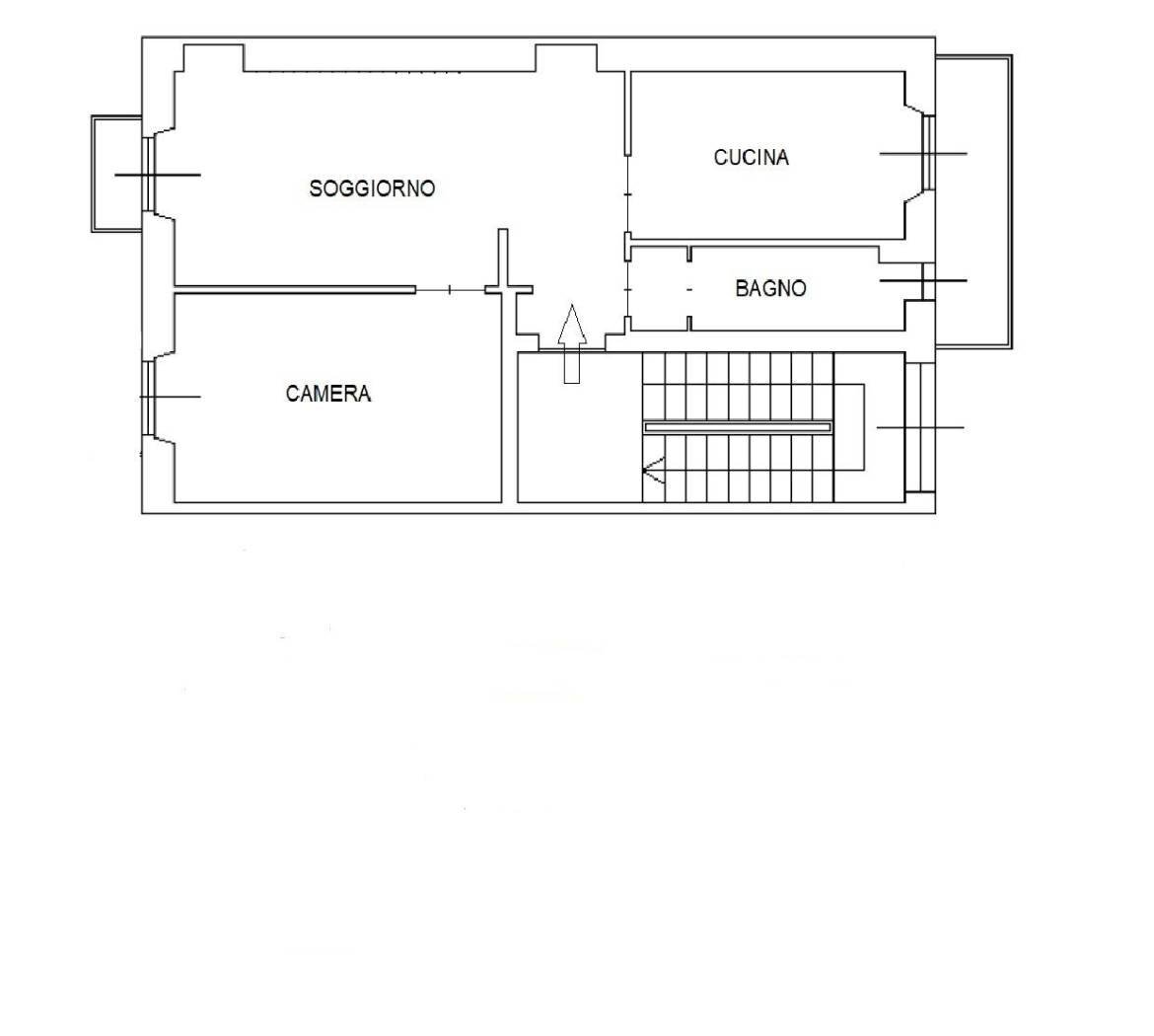 Trilocale corso Svizzera, 31, Torino (zona Campidoglio) - planimetria 1