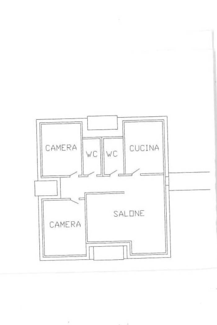 Four-room apartment via Conceria, 10, Racconigi - floor plans 1