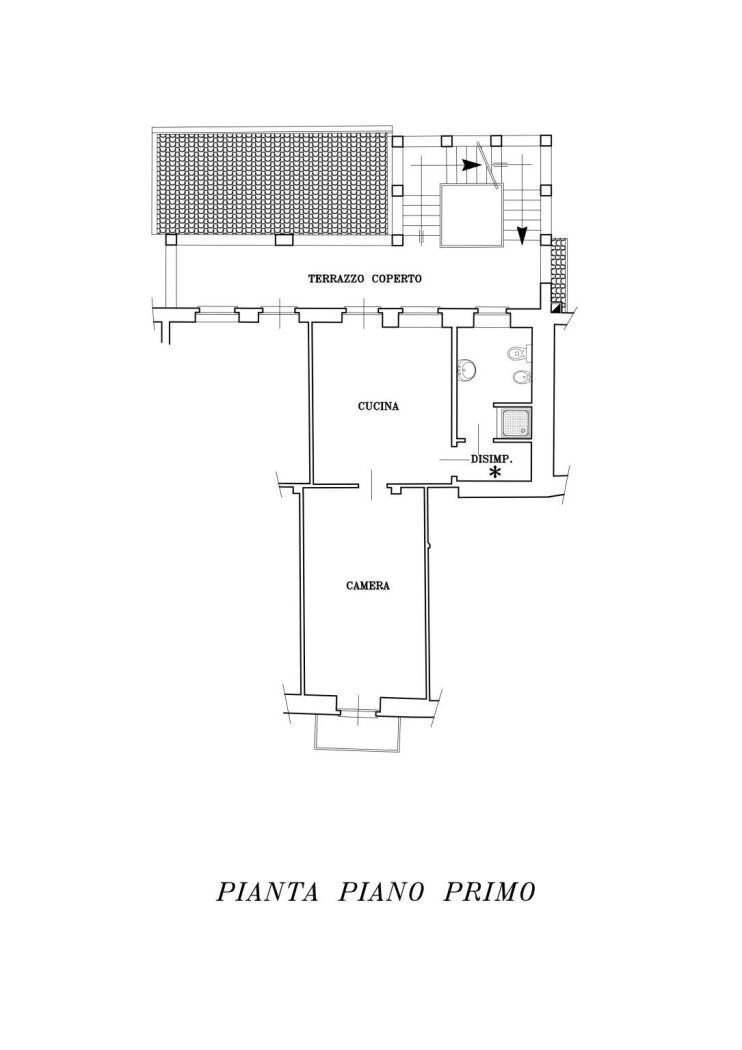 Two-room apartment via Mario Caudana, 118/9, Castiglione Torinese - floor plans 1