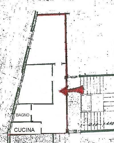 Bilocale via Ottavilla, Roma - planimetria 1