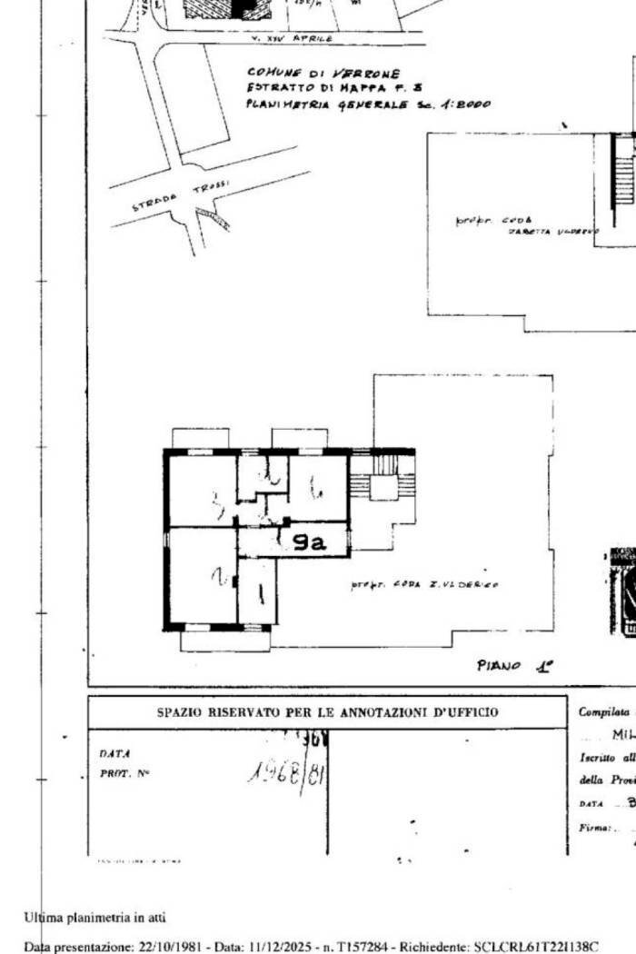 Quadrilocale via 25 Aprile, 9a, Verrone - planimetria 1