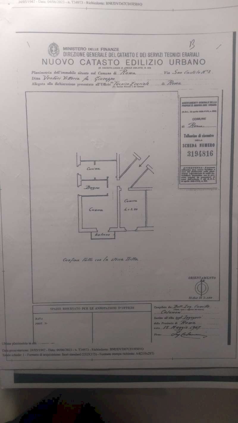 whatsapp image 2026-03-23 at 15.21.59 (7) - Trilocale via castulo, Roma - planimetria 1