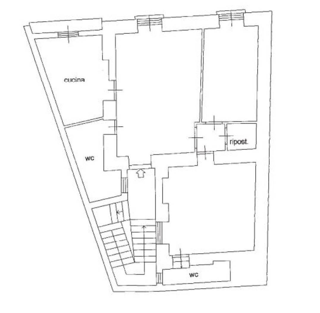 Trilocale via Giuseppe Poerio, 47, Catanzaro - planimetria 1