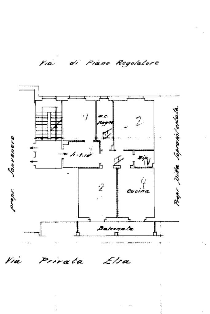 Appartamento Via elsa, Genova (zona Cornigliano) - planimetria 1