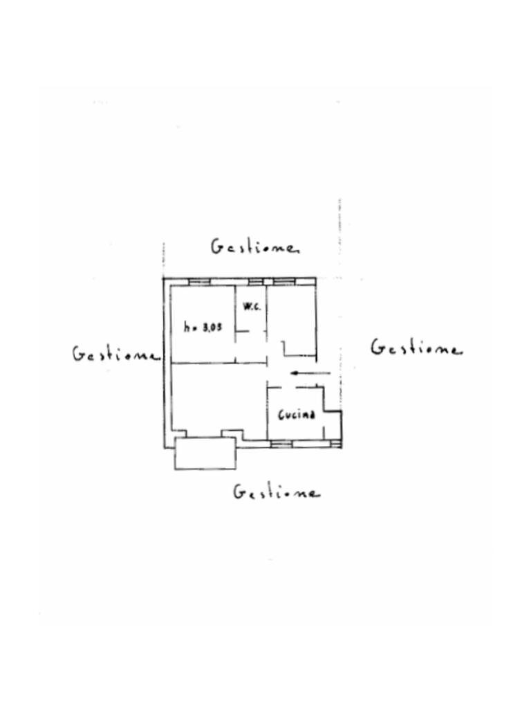 Quadrilocale Via Bottini, Genova (zona Sturla) - planimetria 1