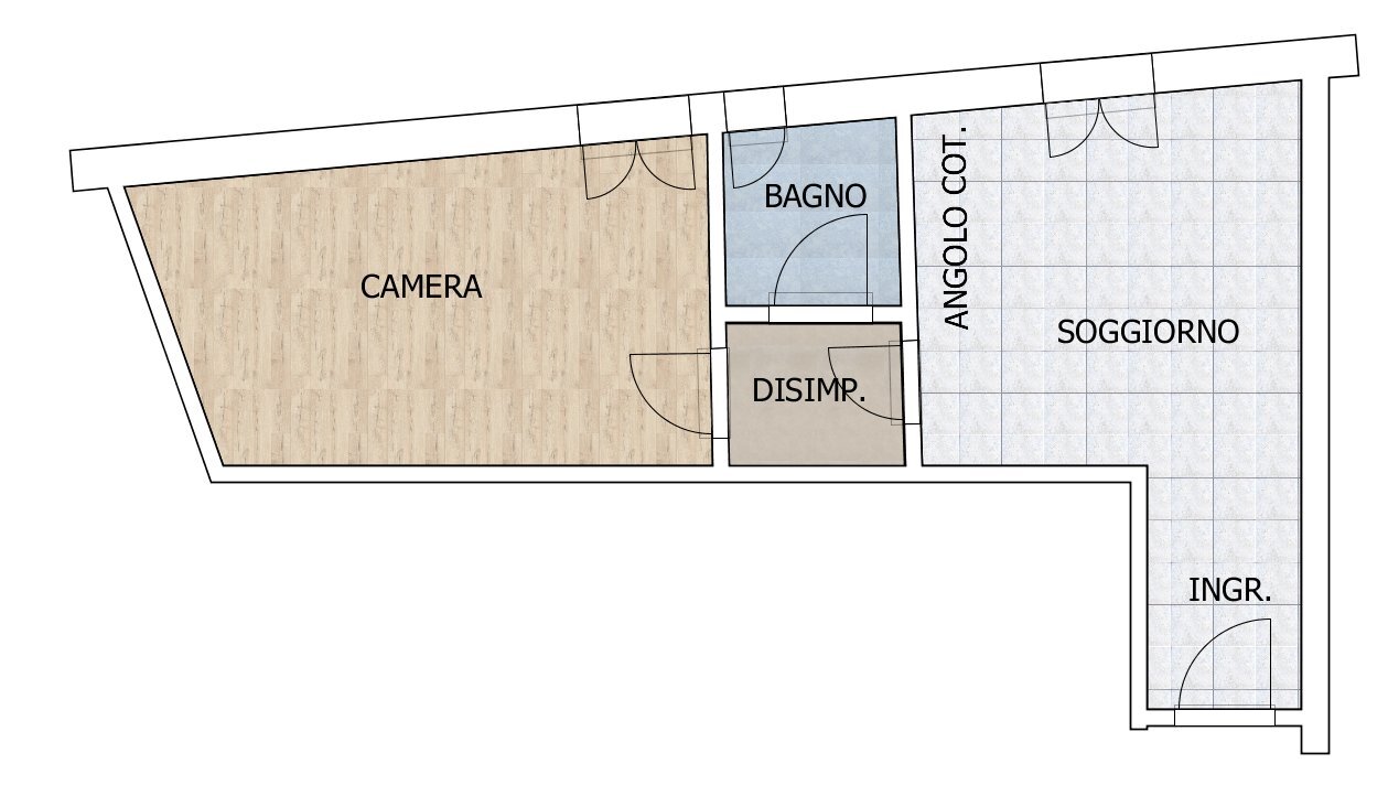 PLANIMETRIA NOI.png - Bilocale Via Castelmaraldo 29, Modena (zona Circoscrizione 1) - planimetria 1