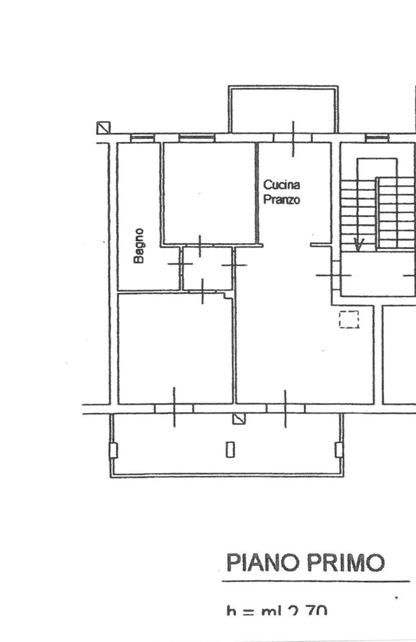 planimetria - Four-room apartment Via Poggiole, Vernio - floor plans 1