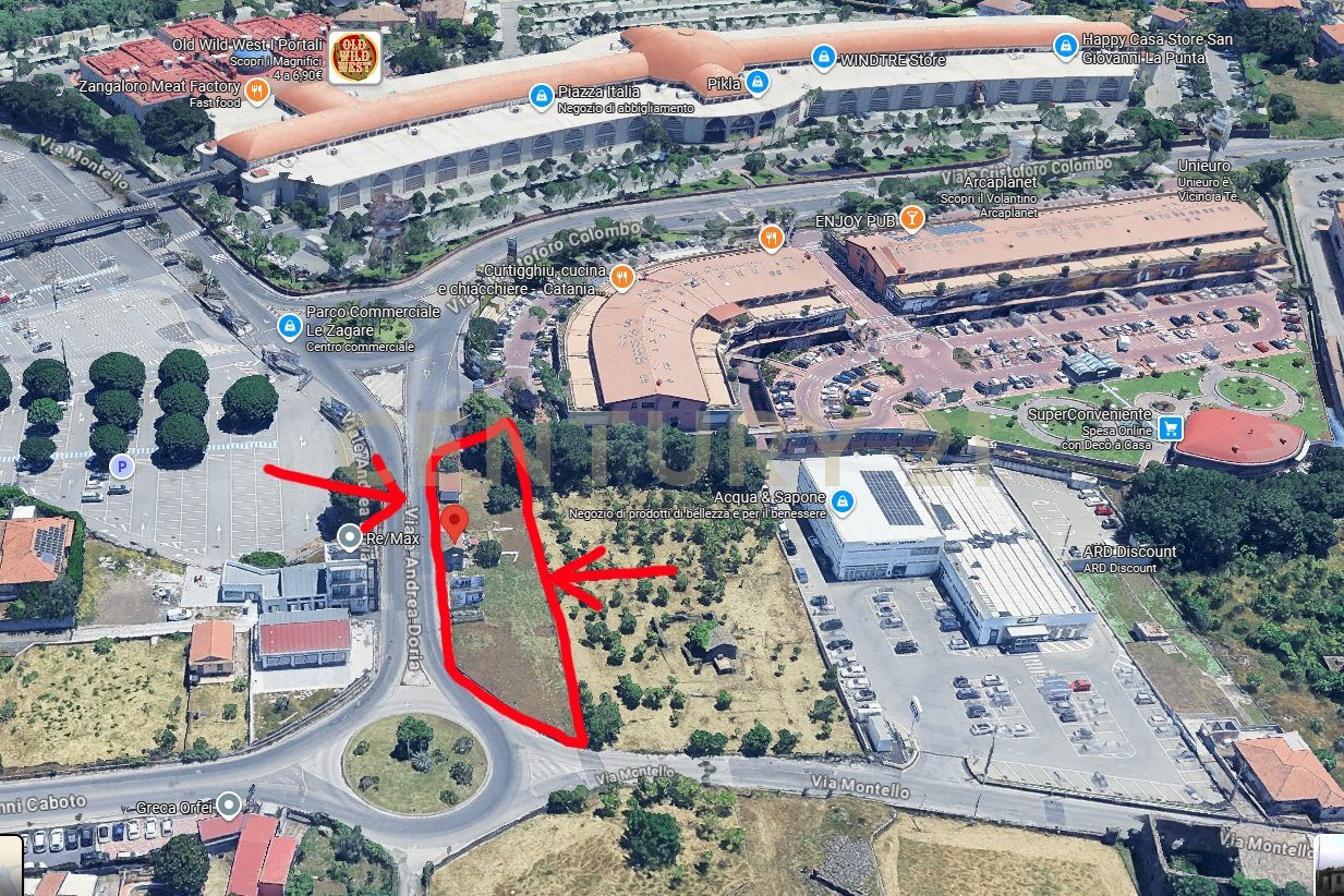 Mappa.jpg - Terreno edificabile Viale Andrea Doria 2, San Giovanni la Punta - foto 1