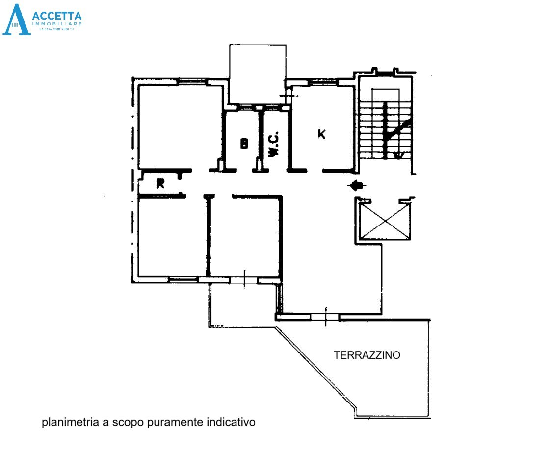planimetria - Appartamento Via Giovanni Borraccino 8, Taranto - planimetria 1