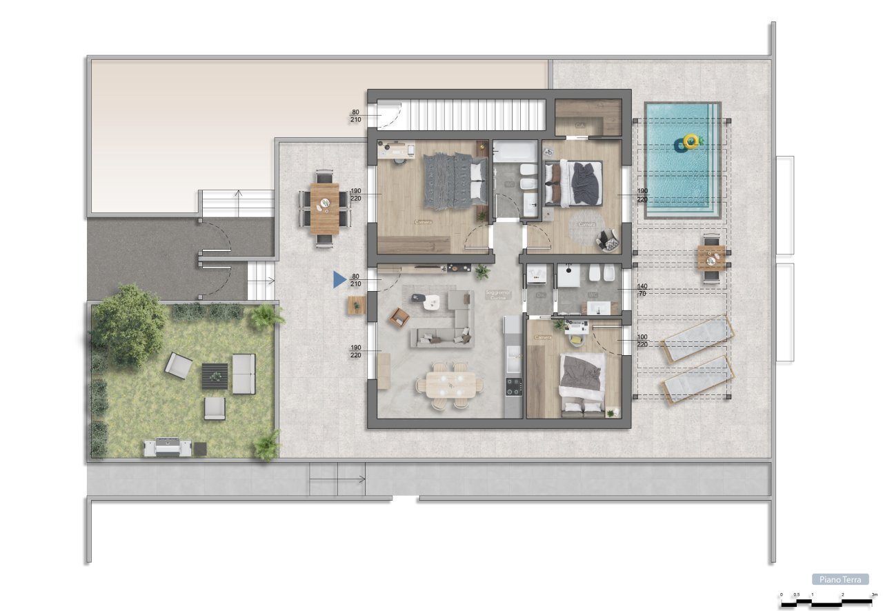 pianta - Independent house Via Caduti per la Libertà 257, Cervia - floor plans 1