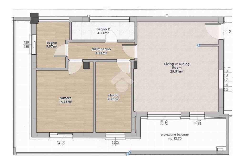 Appartamento Via del ginepreto, Pianoro - planimetria 1