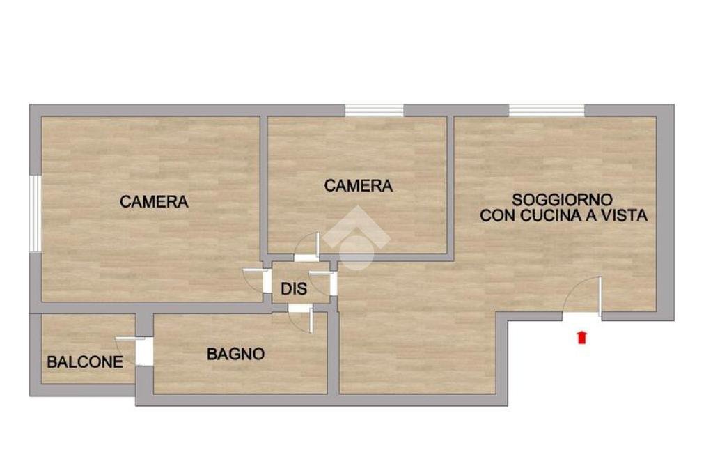 Trilocale Via Adige, San Donato Milanese - planimetria 1