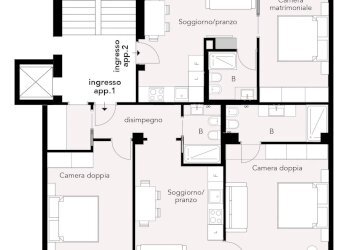 Planimetria - Trilocale Via Saverio Mercadante, Milano - foto 40