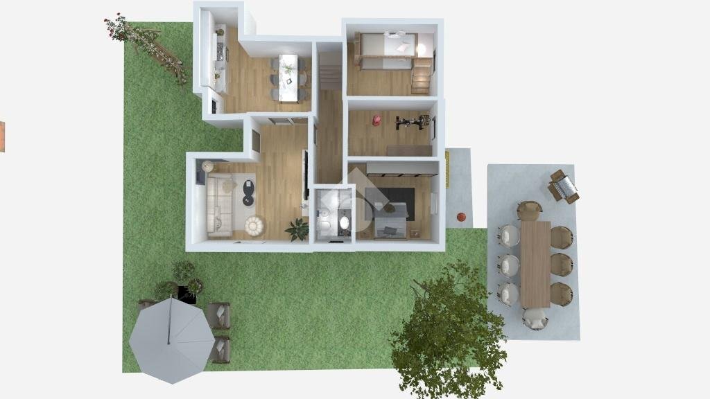 Portion of a house Via Leonardo da Vinci, Basiano - floor plans 1