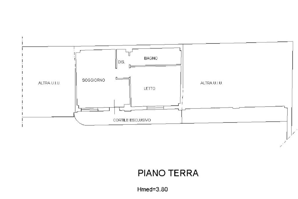 Bilocale via XXV Luglio, Sant'Ilario d'Enza - planimetria 1