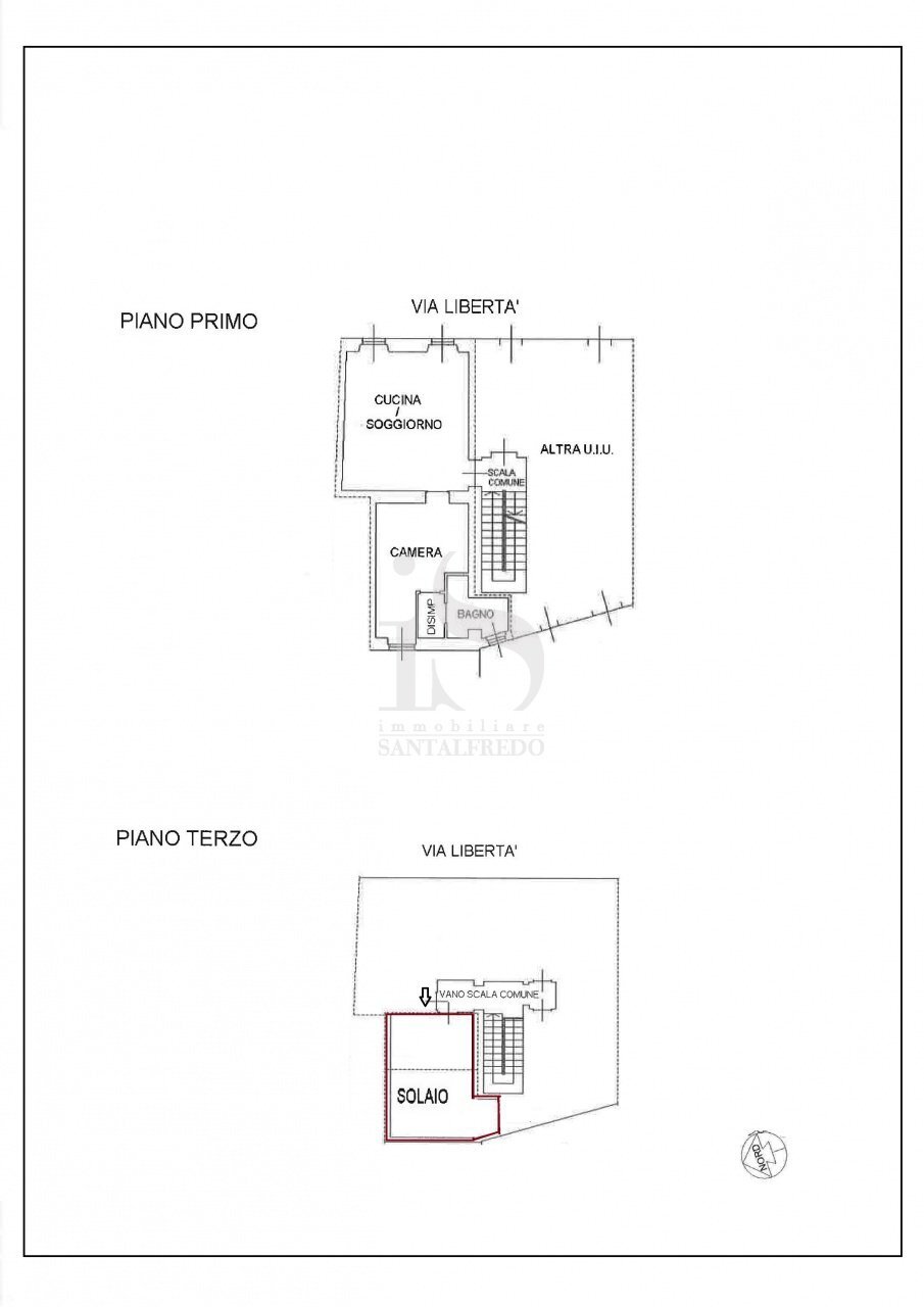 One-room apartment VIA SANTA MARTA, 2, Concorezzo - floor plans 1