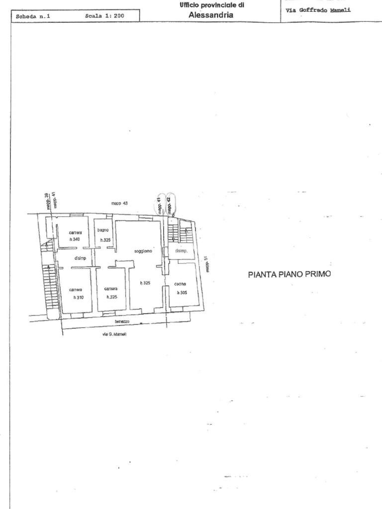 Apartment Via G. Mameli, Gavi - floor plans 1