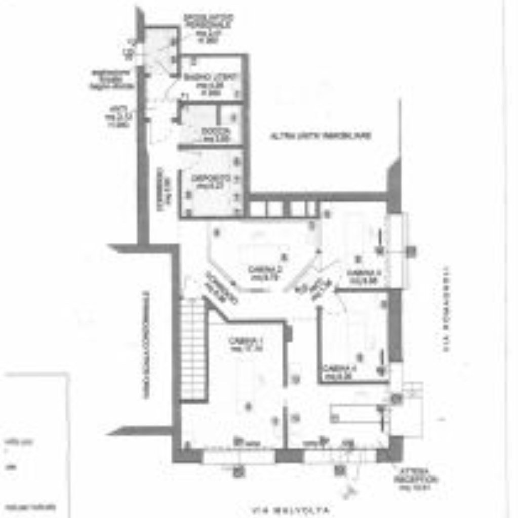 Negozio Via Malvolta, 4, Bologna (zona Murri) - planimetria 1