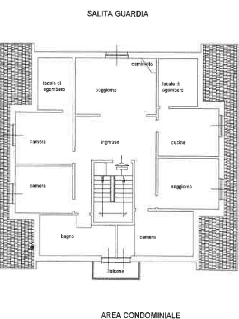 Appartamento Salita alla Guardia, Ceranesi - planimetria 1