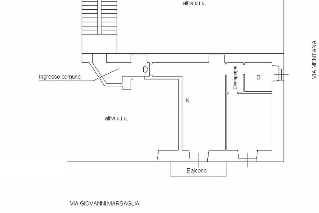 Bilocale Via Giovanni Marsaglia, Sanremo - planimetria 1