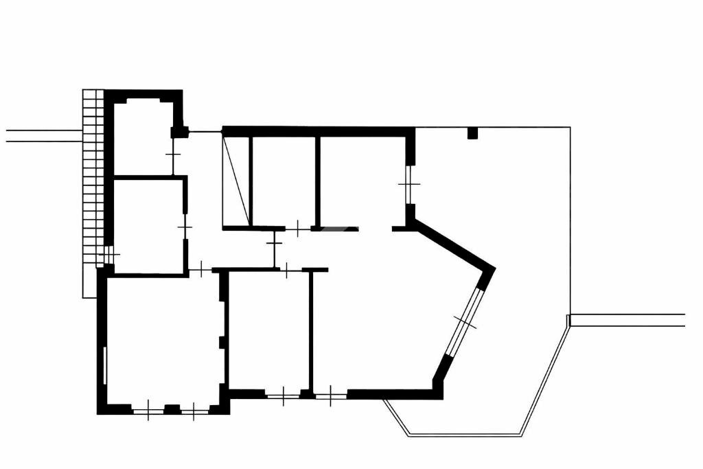 Portion of a house Strada S. Antonio, Cipressa - floor plans 1