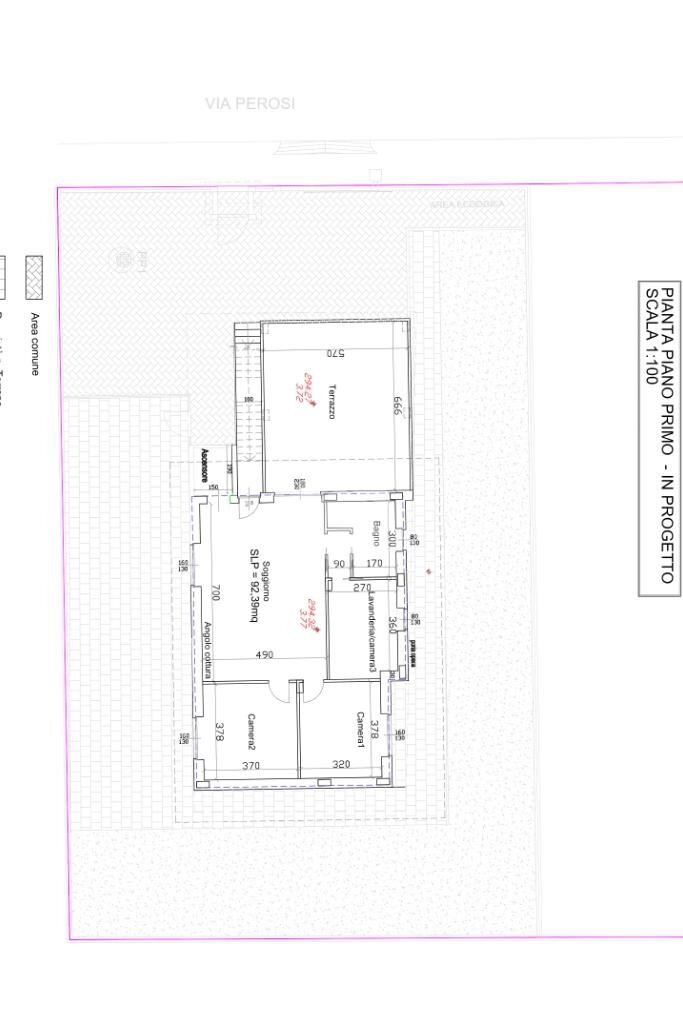 Quadrilocale Via Perosi, Rivalta di Torino - planimetria 1