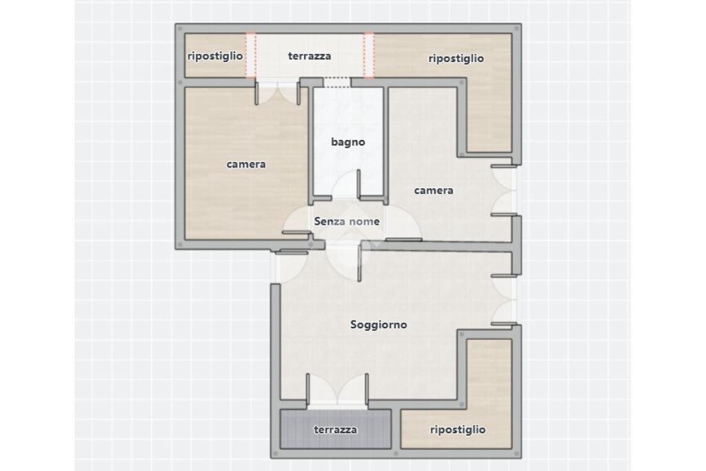 Mansarda Via Aldo Moro, Sant'Agata Bolognese - planimetria 1