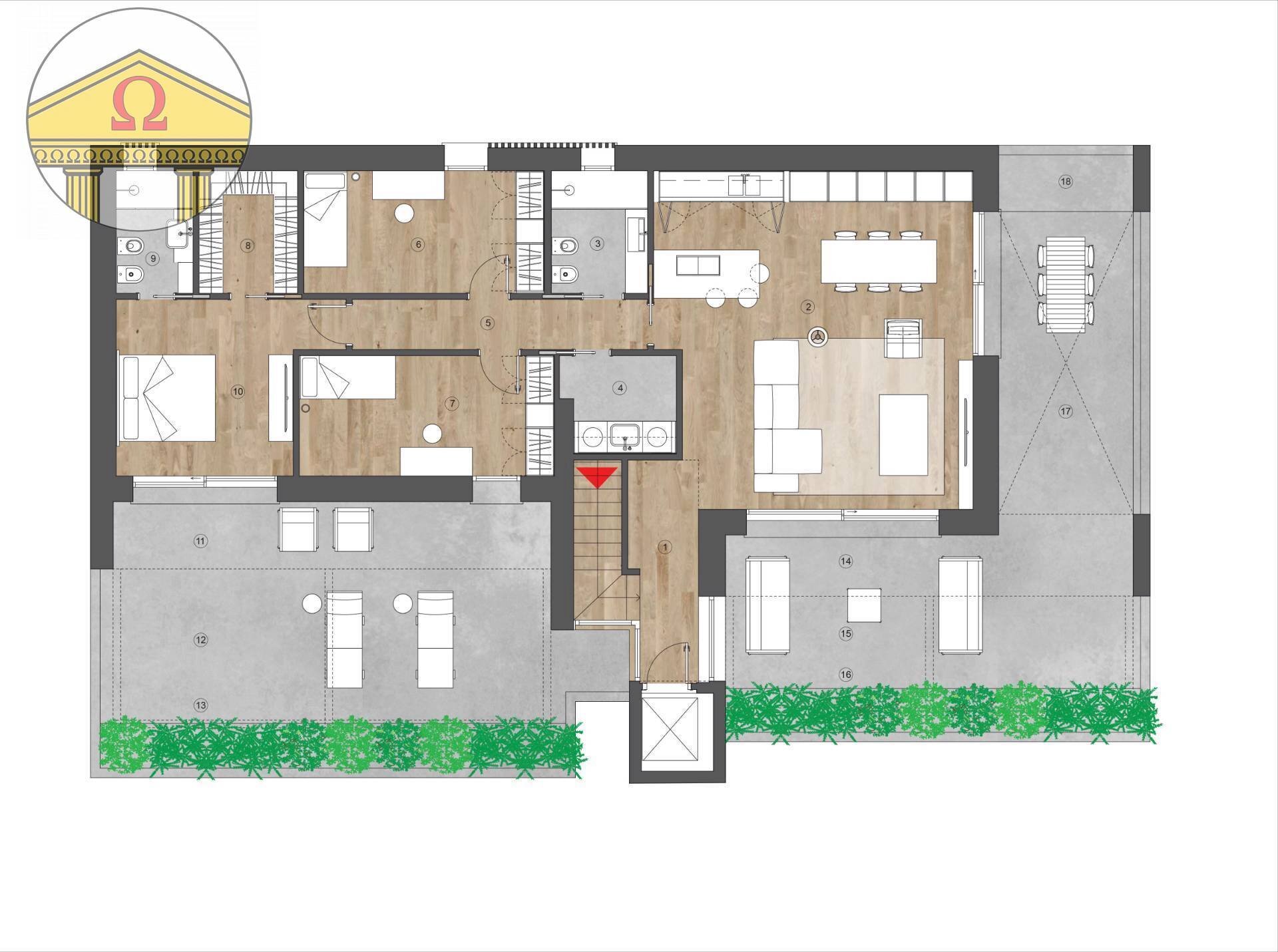 Foto 7 - Attico Ponzano Veneto - planimetria 1