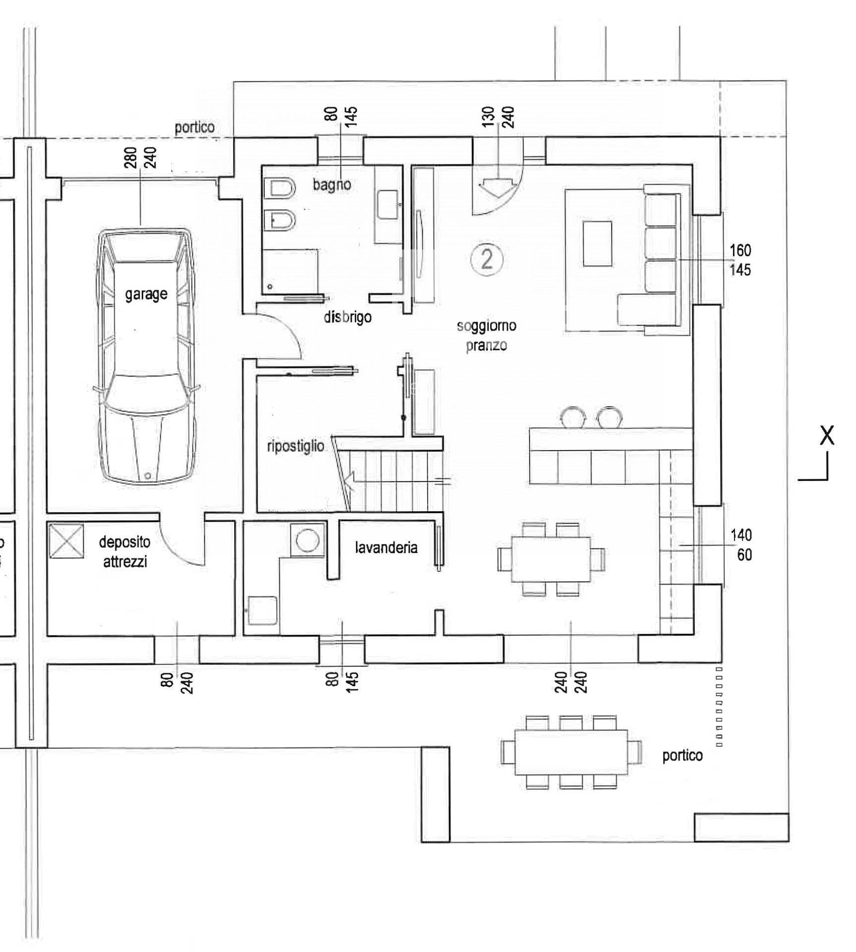 Foto 18 - Casa semi indipendente Via olimpia, Paese - planimetria 1