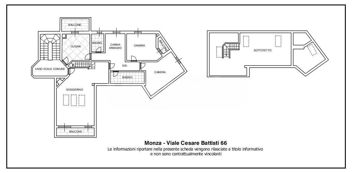 Foto 24 - Appartamento Viale Cesare Battisti
 
66, Monza - planimetria 1