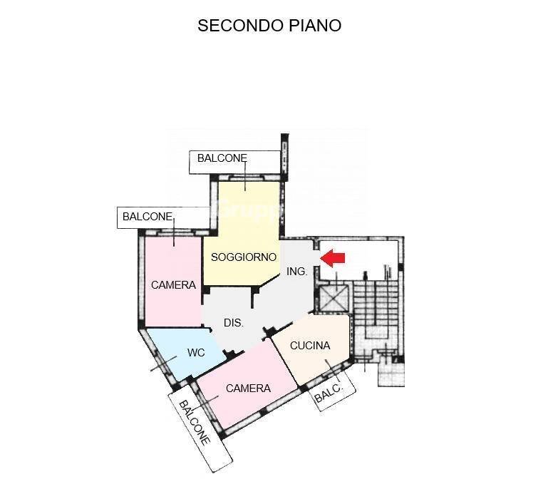 Foto 22 - Appartamento Via Mentana
 
4, Magenta - planimetria 1